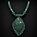 The Sea Witch’s Garden Bead Embroidered Necklace