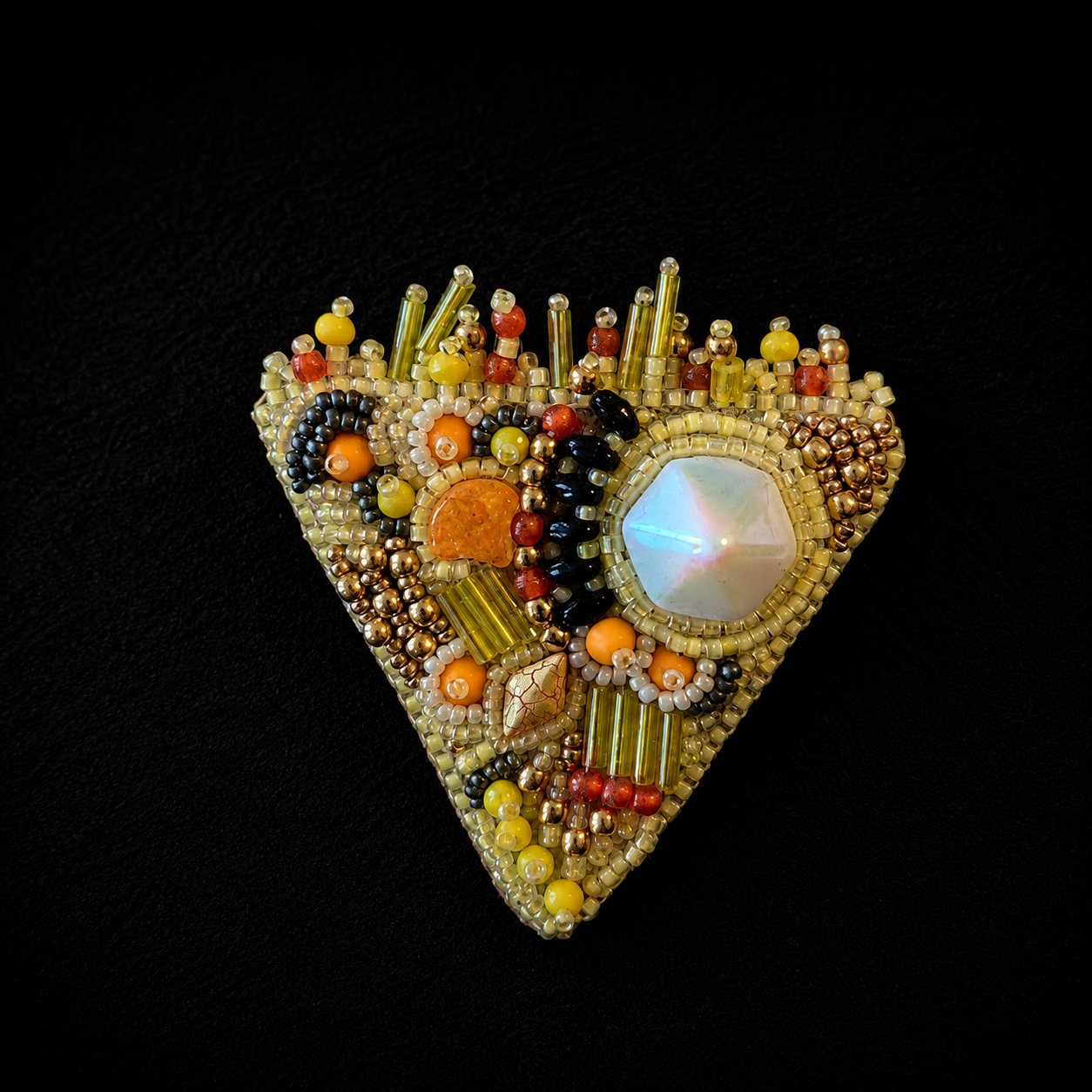 The Optimist Bead Embroidered Brooch