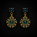 Verdant Halo Beaded Earrings