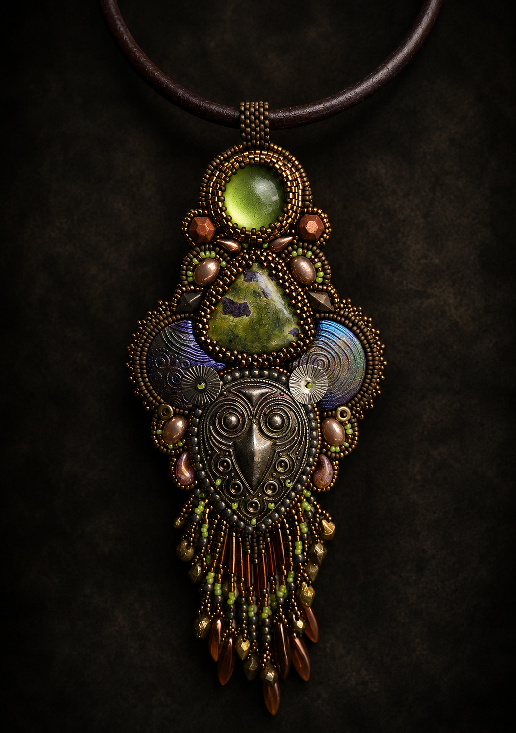 The Old Gods Bead Embroidered Necklace