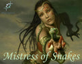 Mistress of Snakes 5ml - Oracular root and leaf herbs, trance incense, a woman's perfume and snake skin