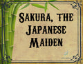 Sakura, the Japanese Maiden 5ml - Honeysuckle, green tea, bamboo, white musk, ho leaf, cotton and gardenia.